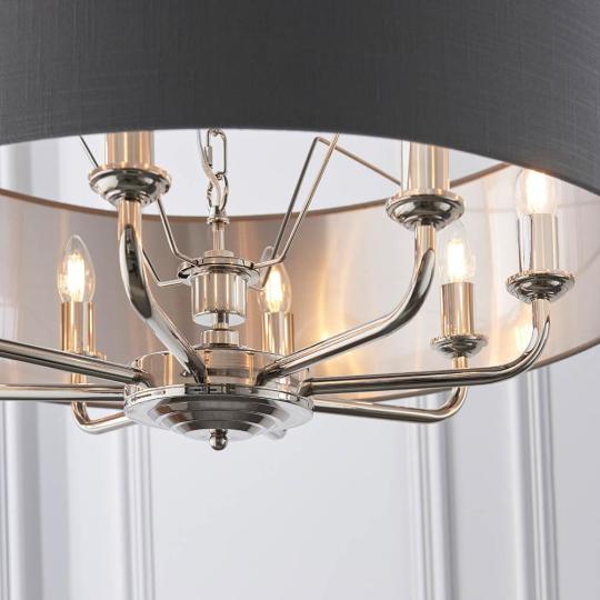 csillar lampa elegans klasszikus eloter eloszoba luxus krom fuggesztek nagymeretu ebedlo vilagitas nappali haloszoba mennyezeti lampa villa polgari lakas lampak lakberendezesi aruhaz szurke.jpg